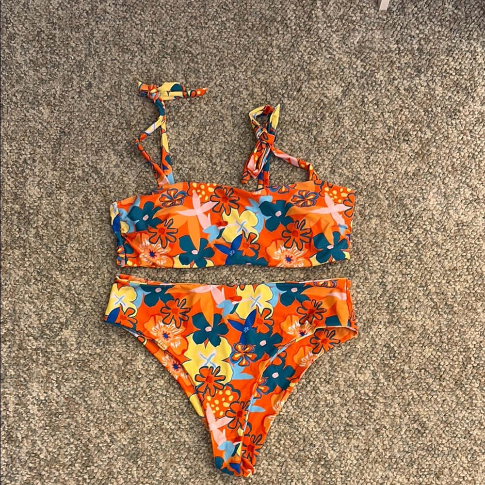 Adorable Bright Floral Bikini